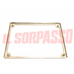 CORNICE PORTA TARGA POSTERIORE CROMATA ALTA ALFA ROMEO LANCIA FIAT ANNI 30 40