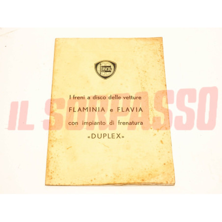 LIBRETTO FRENI A DISCO PINZE SERVOFREN0 DUPLEX LANCIA FLAVIA FLAMINIA ORIGINALE