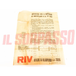 AMMORTIZZATORI ANTERIORI FIAT 508 C - 1100 A NUOVA BALILLA ORIGINALI RIV