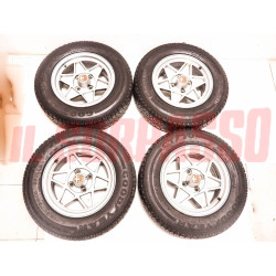 CERCHI RUOTA IN LEGA STILAUTO COPPETTE ALFA ROMEO GT GTA DUETTO GIULIA 1750 2000