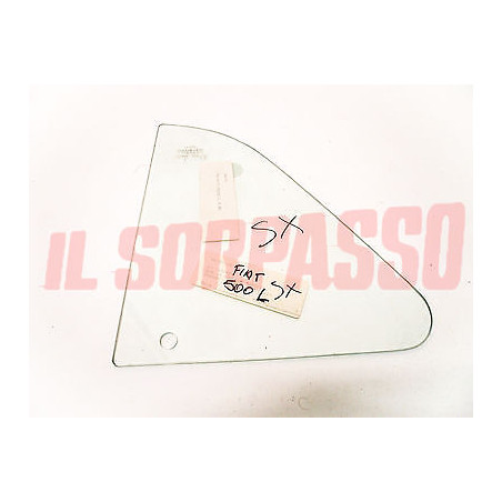 DEFLETTORE  VETRO PORTA SINISTRA FIAT 500 D F L R ORIGINALE .