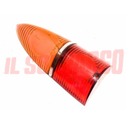 PLASTICA FANALE POSTERIORE FIAT 1500 L 1800 BERLINA ORIGINALE STARS DIFETTATA