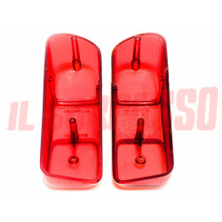 PLASTICHE FANALI POSTERIORI FIAT 500 D 600 D MULTIPLA ROSSE  DA ESPORTAZIONE