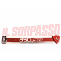 MASCHERINA GRIGLIA ANTERIORE FIAT 850 SUPER ACCESSORIO STEMMA FREGIO + CAVALLO