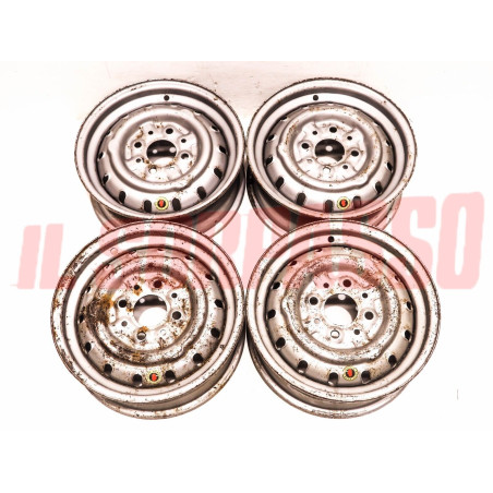 CERCHI RUOTA BORRANI 4,5 x 12 FIAT 600 750 850 ABARTH GIANNINI ORIGINALI