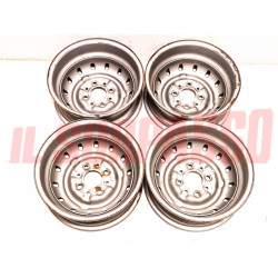 CERCHI RUOTA BORRANI 4,5 x 12 FIAT 600 750 850 ABARTH GIANNINI ORIGINALI