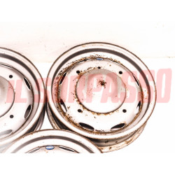 CERCHI RUOTA FIAT 500 N BIANCHINA TRASFORMABILE + ABARTH 3,5X12 ORIGINALI FERGAT