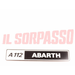 SCRITTA POSTERIORE MODANATURA FANALE AUTOBIANCHI A112 ABARTH 5 SERIE ORIGINALE