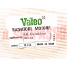 RADIATORE ACQUA MOTORE FIAT UNO 70 S 1300 cc ORIGINALE VALEO