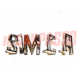 SCRITTA LETTERE FRONTALE SIMCA 1000 SERIGRAFIA GROSSA ORIGINALI