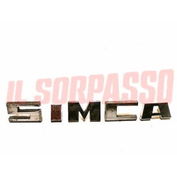 SCRITTA LETTERE FRONTALE SIMCA 1000 SERIGRAFIA PICCOLA ORIGINALI