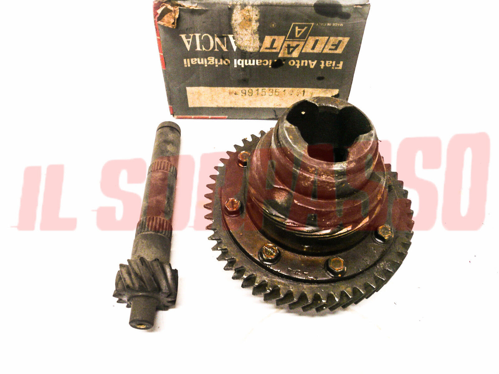 GRUPPO DIFFERENZIALE COMPLETO COPPIA CONICA FIAT NUOVA CAMPAGNOLA 1107 ORIGINALE GRUPPO DIFFERENZIALE COMPLETO COPPIA CONICA FIAT NUOVA CAMPAGNOLA 1107 ORIGINALE