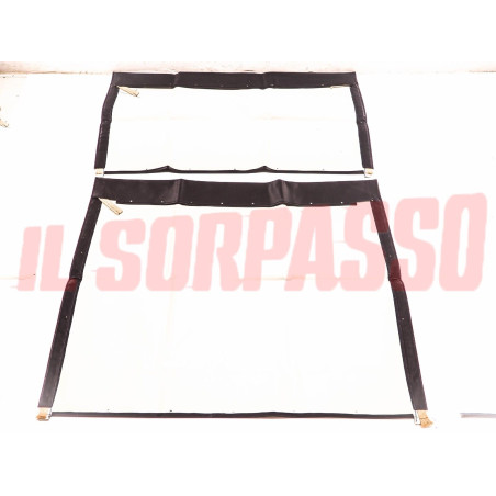 TELA CAPOTE ANTERIORE + POSTERIORE FIAT PANDA 30 45 4x4 750 1000 cc ORIGINALE