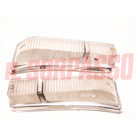 PLASTICHE FANALINI FRECCE ANTERIORI ALFA ROMEO GT 2 SERIE BIANCHE CARELLO NOS