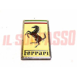 STEMMA LOGO FREGIO EMBLEMA SMALTATO COFANO ANTERIORE FERRARI ANNI 60 70 80