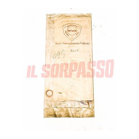 GUARNIZIONI KIT SMERIGLIATURA VALVOLE MOTORE FIAT 500 A TOPOLINO ORIGINALI