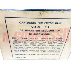 FILTRO OLIO FIAT 1100 B E 103 TV 1200 1400 1900 CAMPAGNOLA ORIGINALE 