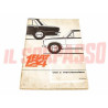 LIBRETTO USO E MANUTENZIONE FIAT 124 BERLINA 1 SERIE ORIGINALE 6a EDIZIONE 