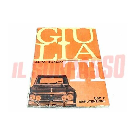 LIBRETTO USO E MANUTENZIONE ALFA ROMEO GIULIA TI ORIGINALE