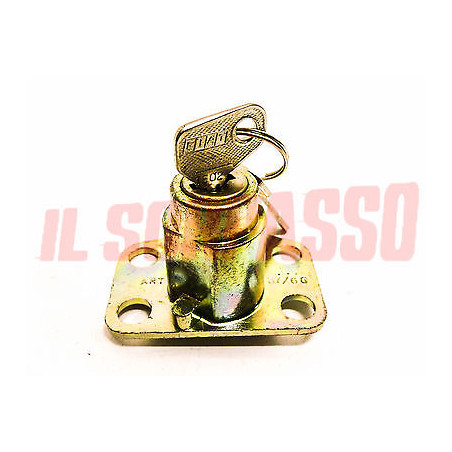 BLOCCHETTO PULSANTE CHIUSURA BAULE COFANO FIAT 127 2 3 PORTE A112 ABARTH 77'