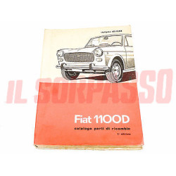 CATALOGO PARTI DI RICAMBIO MECCANICA FIAT 1100 D ORIGINALE 2 EDIZIONE