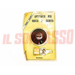 TAPPO ANTIFURTO RUOTA DI SCORTA FIAT 1200 1500 SPIDER 1100 103 D R 124 125 500 G