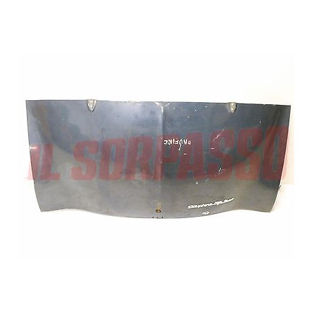 COFANO POSTERIORE + SCRITTA ALFA ROMEO DAUPHINE ORIGINALE REAR HOOD