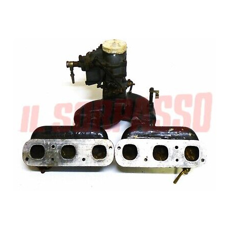 COLLETTORE ASPIRAZIONE + CARBURATORE WEBER 36DCR ALFA ROMEO 6C 2500 cc ORIGINALI