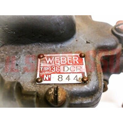 COLLETTORE ASPIRAZIONE + CARBURATORE WEBER 36DCR ALFA ROMEO 6C 2500 cc ORIGINALI