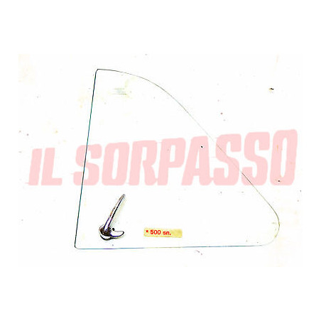 DEFLETTORE VETRO GALLETTO PORTA SINISTRA FIAT 500 D F L R GIARDINIERA ORIGINALE