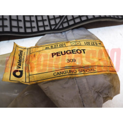 SOPRA TAPPETI IN GOMMA GRIGI E NERI PEUGEOT 309 ORIGINALI JUMBO