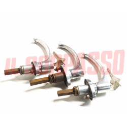 KIT MANIGLIE PORTE + PORTELLONE FIAT TOPOLINO 500 C BELVEDERE METALLO ORIGINALI