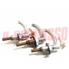 KIT MANIGLIE PORTE + PORTELLONE FIAT TOPOLINO 500 C BELVEDERE METALLO ORIGINALI