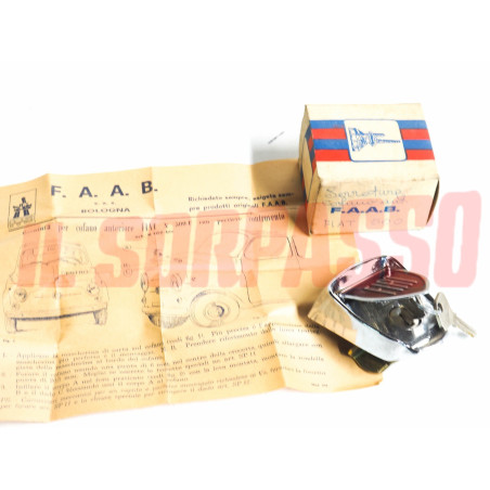 SERRATURA COFANO ANTERIORE CON CHIAVE FIAT NUOVA 500 N D G F L R ACCESSORIO