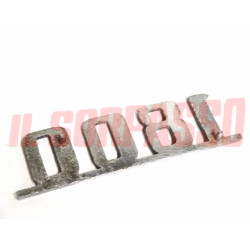 SCRITTA COFANO POSTERIORE FIAT 1800 BERLINA CROMATA ORIGINALE USATA