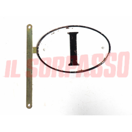 FREGIO EMBLEMA STEMMA ITALIA ACCESSORI + STAFFA VESPA ANNI 40 - 50