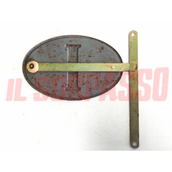 FREGIO EMBLEMA STEMMA ITALIA ACCESSORI + STAFFA VESPA ANNI 40 - 50