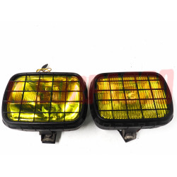 FENDINEBBIA GIALLI RETTANGOLARI SIEM + GRIGLI FIAT 127 128 A112 124 125 131