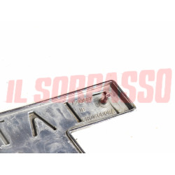 SCRITTA SIGLA COFANO POSTERIORE FIAT 500 L ORIGINALE IN METALLO CROMATA