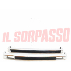 PARAURTI ANTERIORE + POSTERIORE CROMATI FIAT 128 3P 3 PORTE ORIGINALI