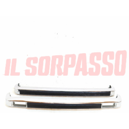 PARAURTI ANTERIORE + POSTERIORE CROMATI FIAT 128 3P 3 PORTE ORIGINALI