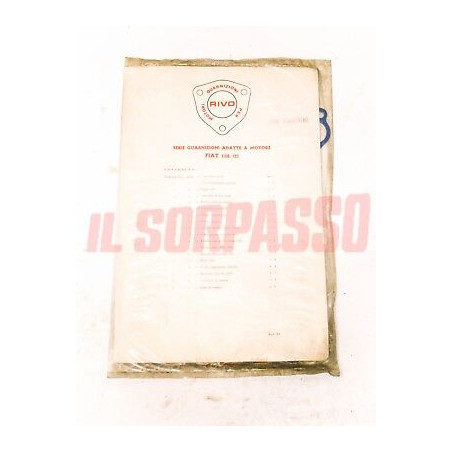 GUARNIZIONI KIT SERIE MOTORE + PIASTRINE FERMI FIAT 1100 103 1 SERIE ORIGINALI