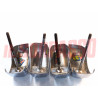 ROSTRI BORCHIE PARAURTI ANTERIORE + POSTERIORE FIAT 1100 SPECIAL ORIGINALI NOS