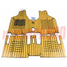 SOPRA TAPPETI IN GOMMA BEIGE E NERI FIAT PANDA 30 45 4x4 ORIGINALI FILGOMMA