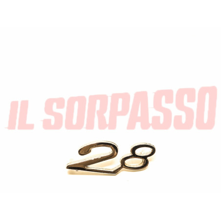 SCRITTA SIGLA 2.8 SU FRONTALE LANCIA FLAMINIA COUPE PININFARINA