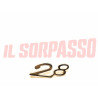 SCRITTA SIGLA 2.8 SU FRONTALE LANCIA FLAMINIA COUPE PININFARINA