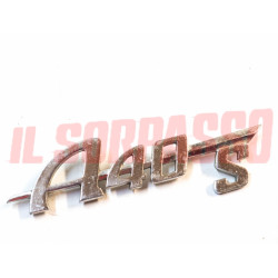 SCRITTA SIGLA AUSTIN A40 S ORIGINALE IN ALLUMINIO