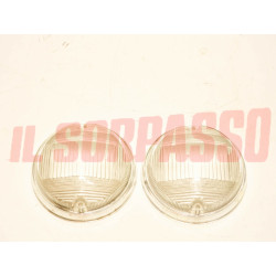 PLASTICHE BIANCHE FANALINI ANTERIORI FIAT 124 COUPE 850 COUPE 1 S 1100 R LEART