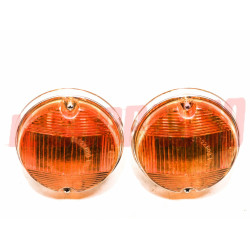 FANALINI ANTERIORI FRECCE ARANCIO FIAT 124 COUPE - 850 COUPE 1 S - 1100 R NOS
