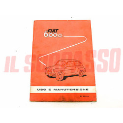 LIBRETTO USO E MANUTENZIONE FIAT 600 D ORIGINALE 21 EDIZIONE